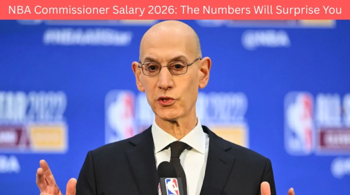 NBA Commissioner Adam Silver at press conference podium during 2026 All-Star Weekend